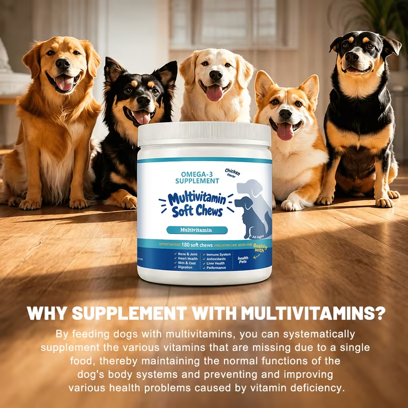 8-in-1 Dog & Cat Multivitamin Chews – 180 Count
