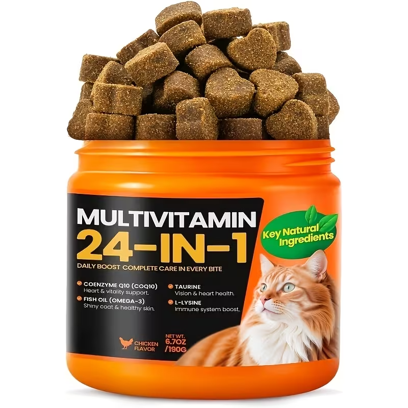 Taurine Cat Multivitamin Treats – 95 Day Supply