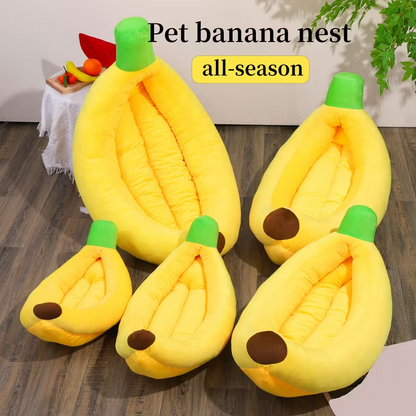 Banana Pet Bed for Cats & Dogs