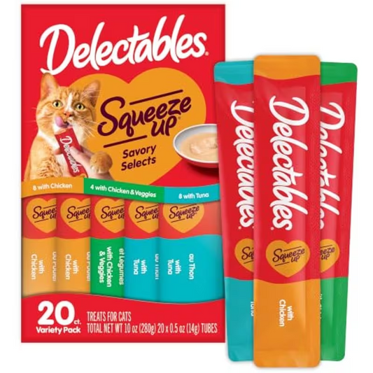 Creamy Lickable Cat Treats – 20 Tubes