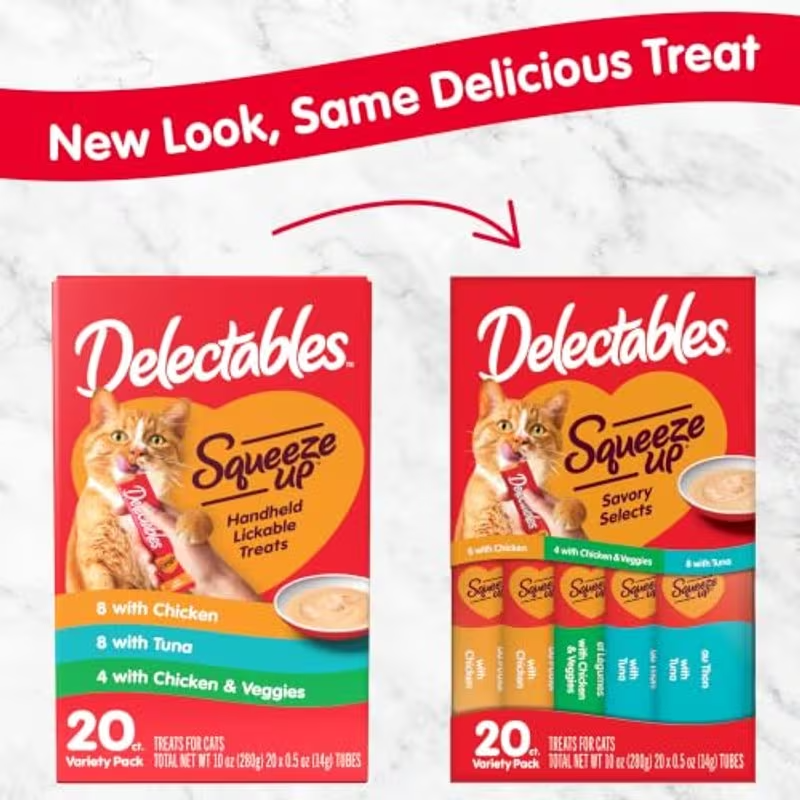 Creamy Lickable Cat Treats – 20 Tubes