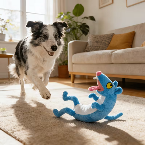 Squeaky Plush Rope Toy for Dogs & Cats