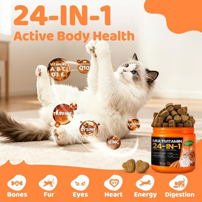 Taurine Cat Multivitamin Treats – 95 Day Supply