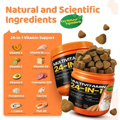 Taurine Cat Multivitamin Treats – 95 Day Supply