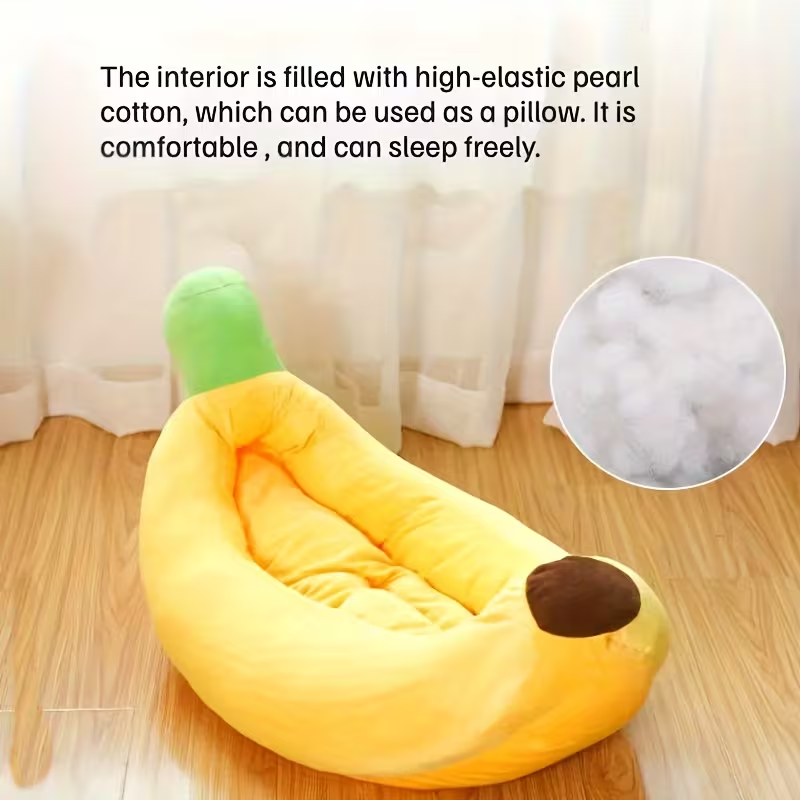Banana Pet Bed for Cats & Dogs
