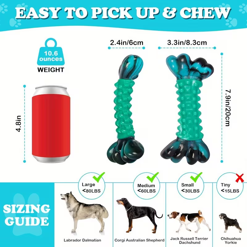 Durable Nylon Chew Toys for Dogs – 1/2 Pack