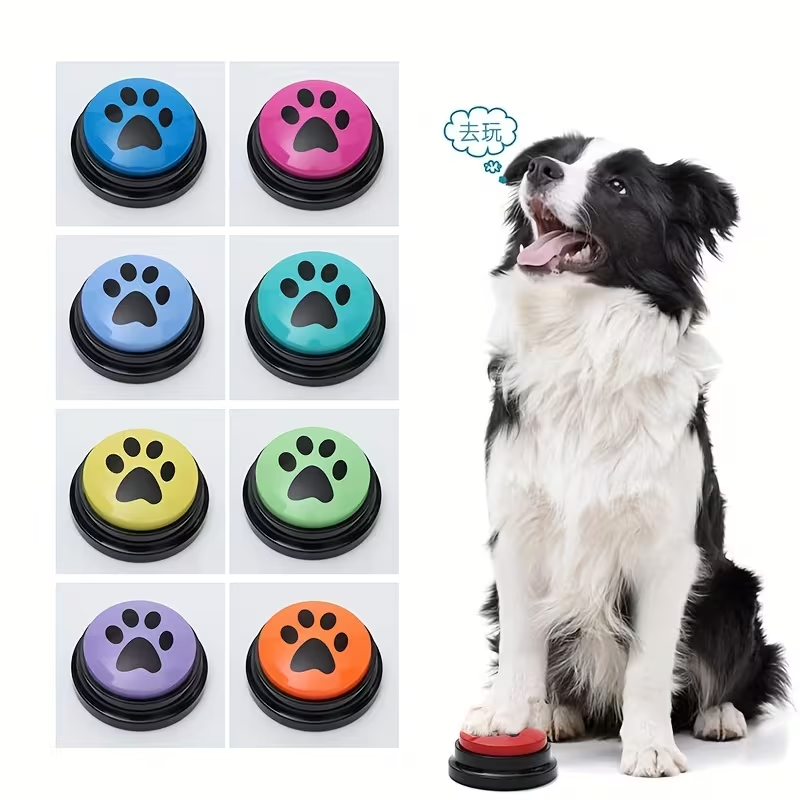 Recordable Dog Training Buttons – 4/8/10 Pack