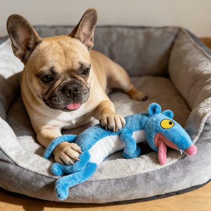 Squeaky Plush Rope Toy for Dogs & Cats