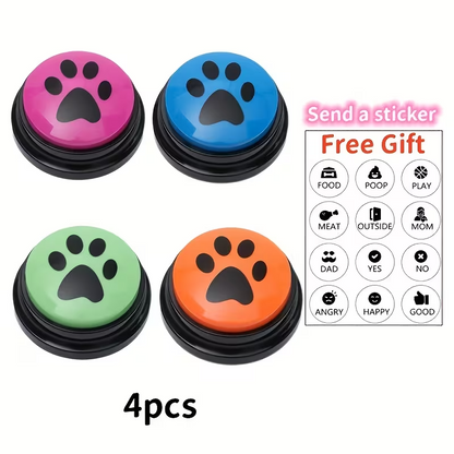 Recordable Dog Training Buttons – 4/8/10 Pack