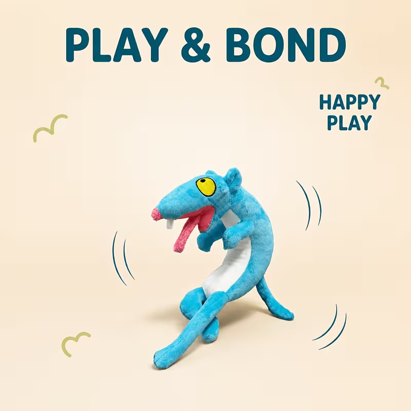 Squeaky Plush Rope Toy for Dogs & Cats