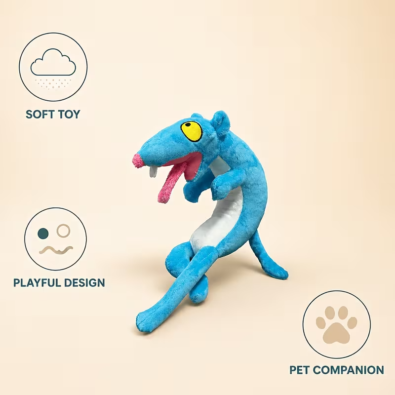 Squeaky Plush Rope Toy for Dogs & Cats
