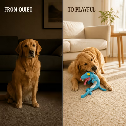 Squeaky Plush Rope Toy for Dogs & Cats