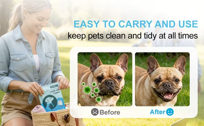 Pet Cleaning Glove Wipes – 20 Pack