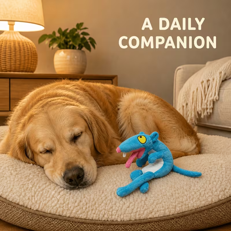 Squeaky Plush Rope Toy for Dogs & Cats